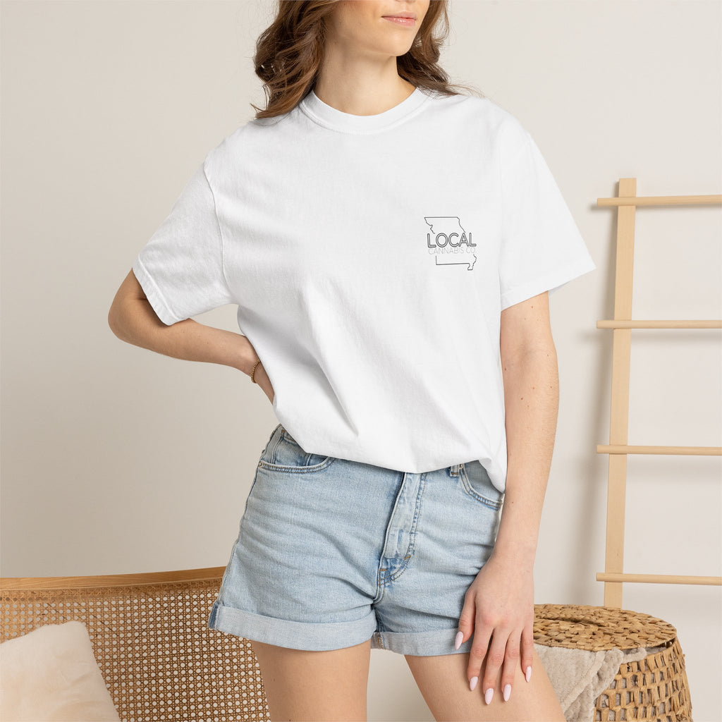 T-shirt unisexe teint en pièce