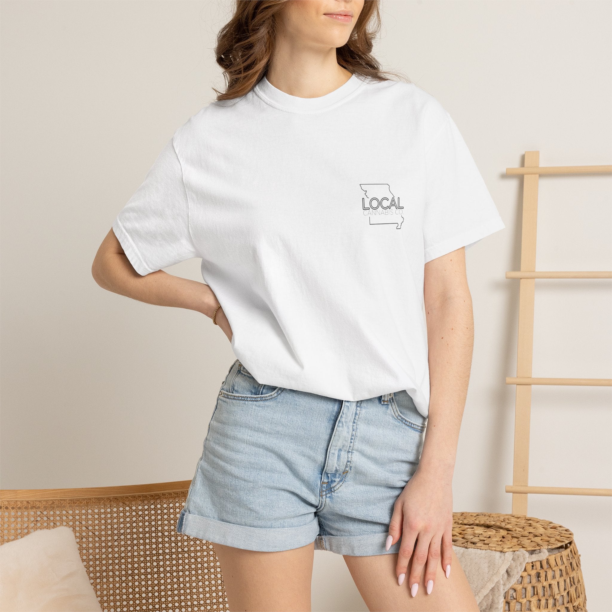 T-shirt unisexe teint en pièce