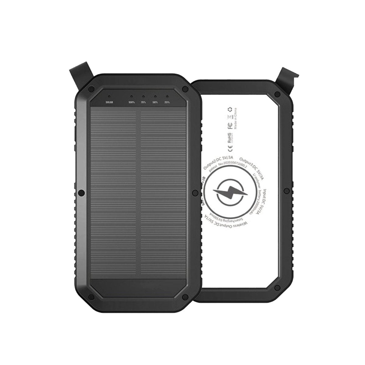 Sun Chaser Solar Wireless Charging Power Bank, 10,000 mAh