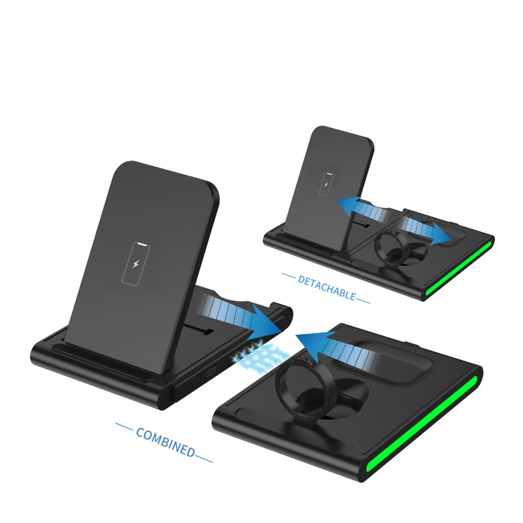 Magnetic Power Tiles 4-in-1 Wireless Charging Station