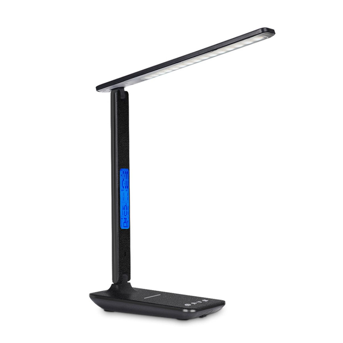 3-in-1 Desk Lamp with Wireless Charger, Clock and Thermostat