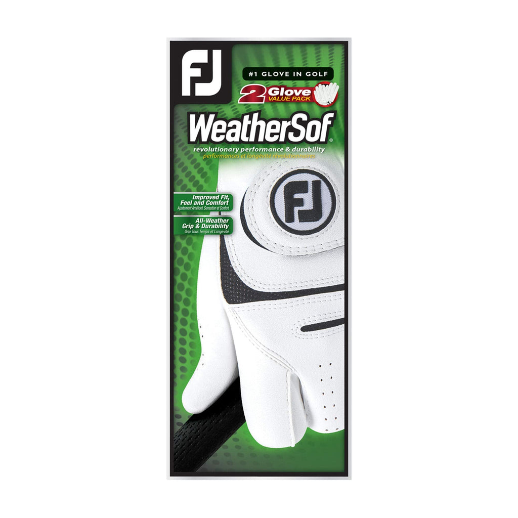 FootJoy Men's WeatherSof Golf Gloves 2-Pack (Cadet Large)