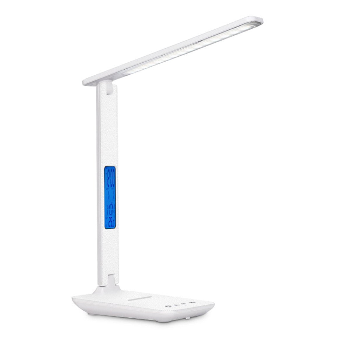 3-in-1 Desk Lamp with Wireless Charger, Clock and Thermostat