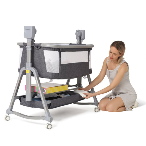 Chaise à Bascule Électrique et Veilleuse Intelligente pour Bébé