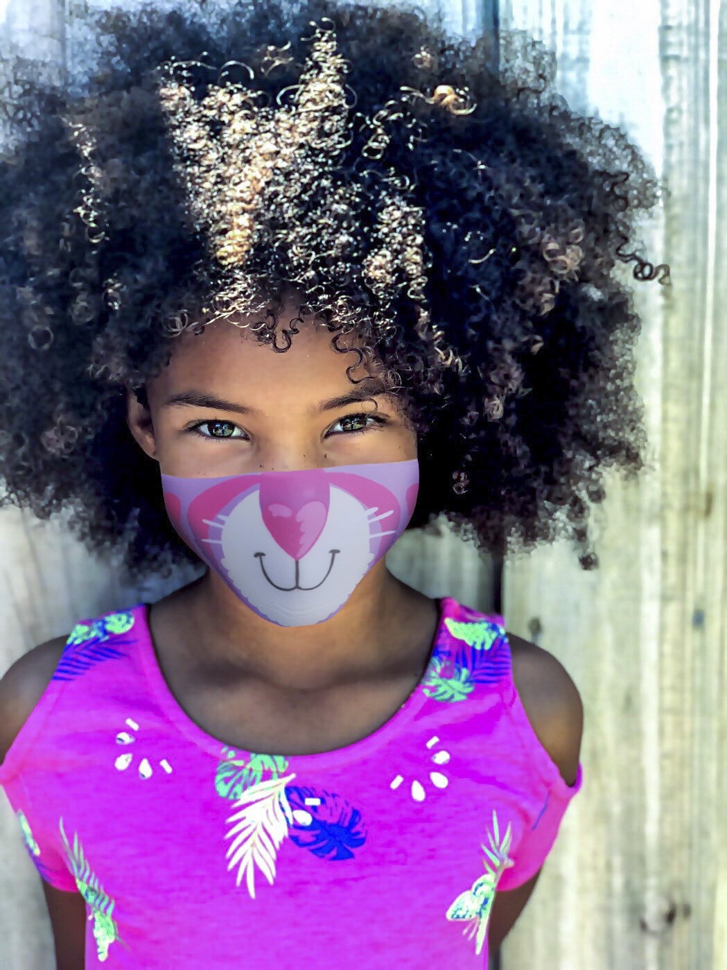 Kids Ninja Face Mask 4-Pack, Dragon Cat Dog Shark