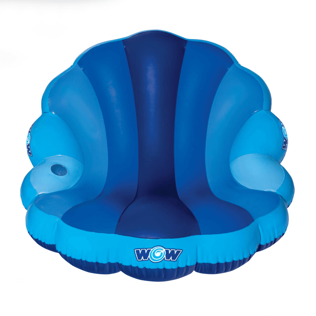 WOW Watersports Indigo Mermaid Shell Lounger Float Curved Shaped Back