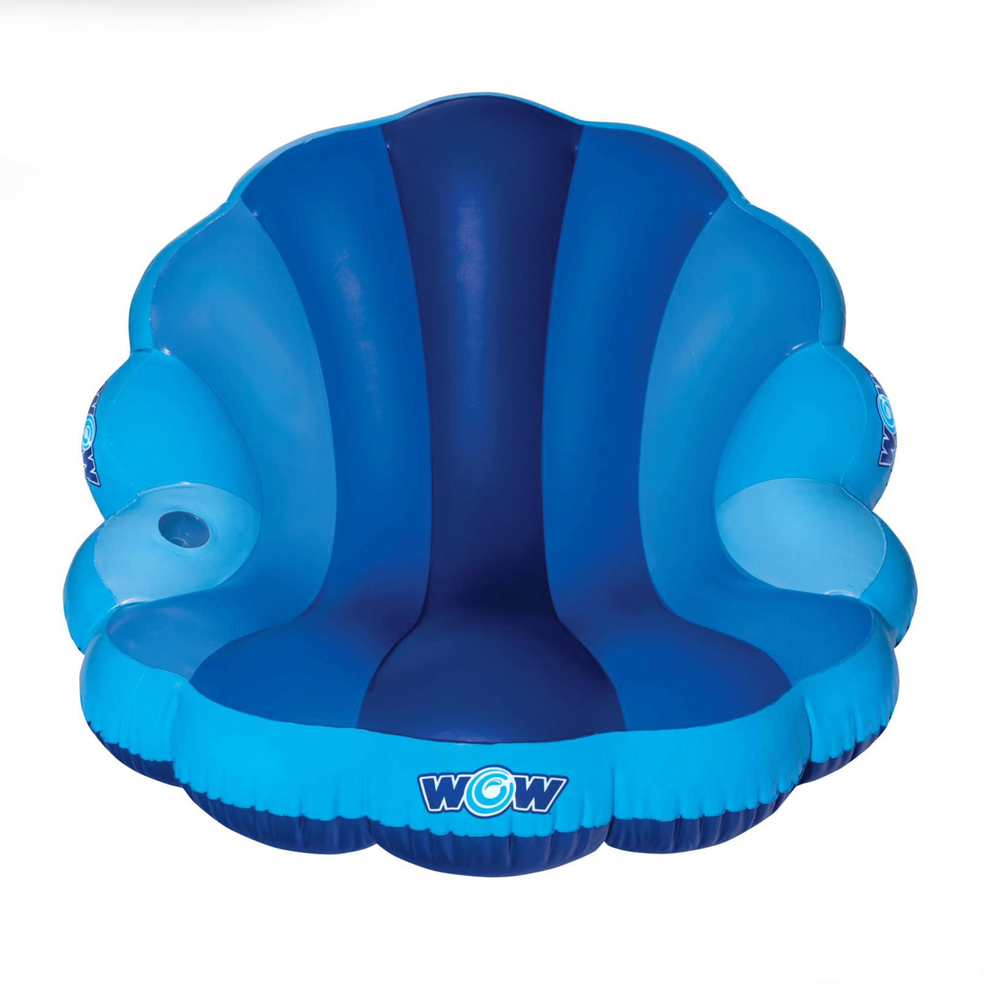 WOW Watersports Indigo Mermaid Shell Lounger Float Curved Shaped Back