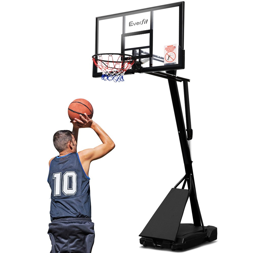 Portable Basketball Hoop System, Height Adjustable