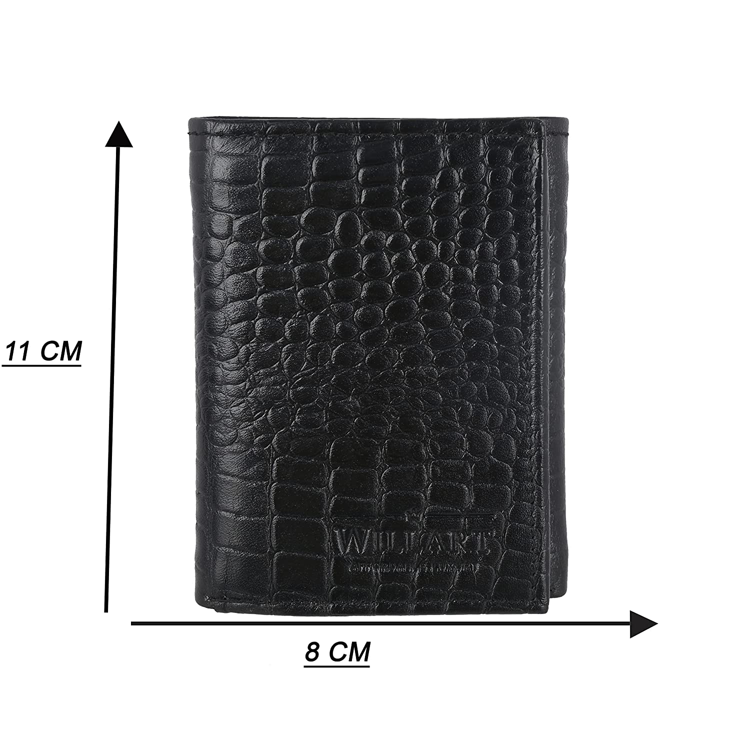 Men's RFID Trifold Leather Wallet, Slim Card Holder