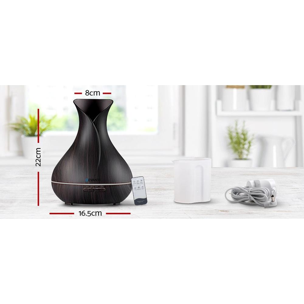 Devanti Aroma Diffuser 400ml, Dark Wood