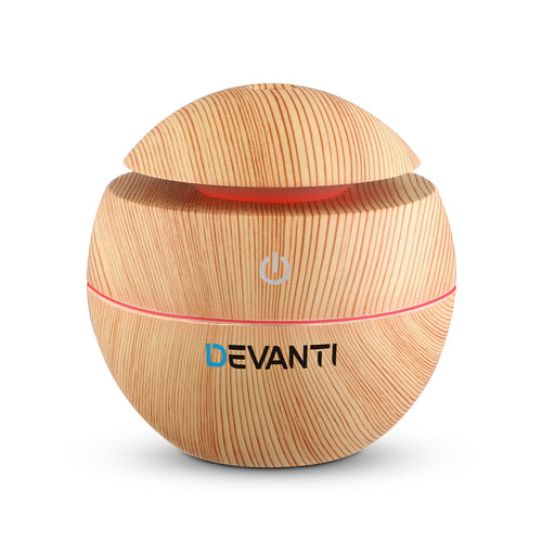 Devanti Aroma Diffuser 130ml, Light Wood