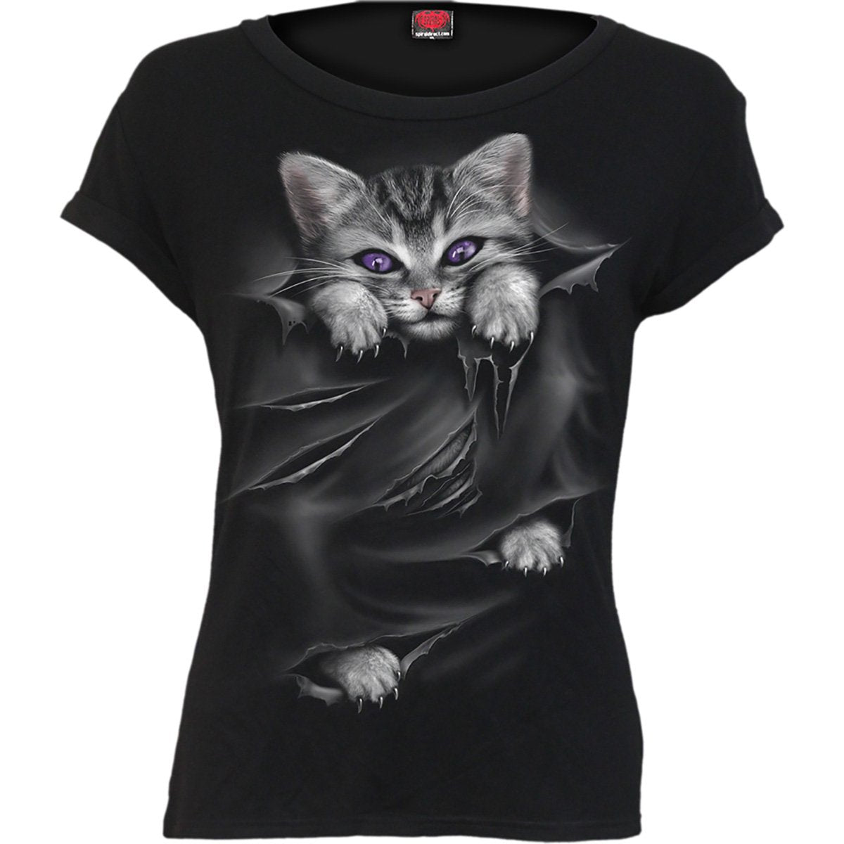 Boatneck Cap Sleeve Top, Black