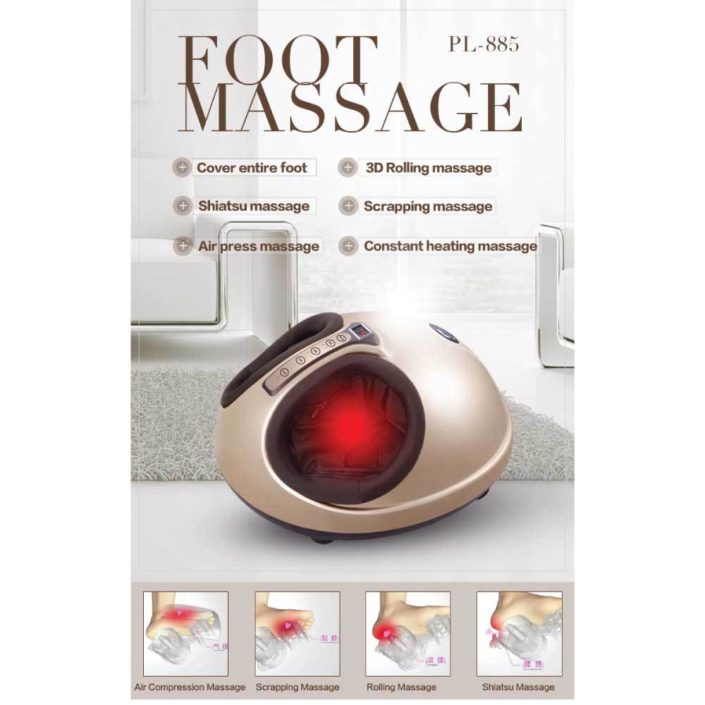 Shiatsu Foot Massager with Heat, 3D Kneading Machine
