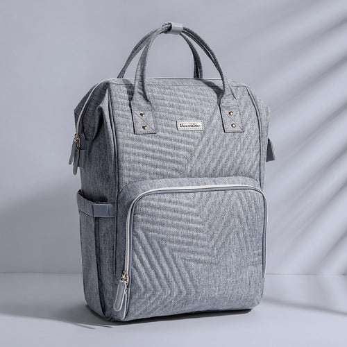 Quilted Diaper Bag Backpack, Insulated and Waterproof