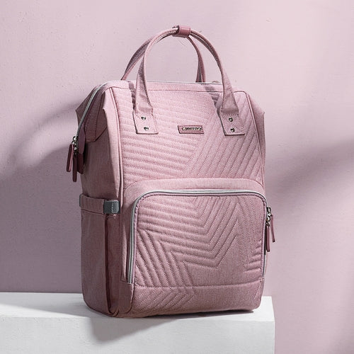 Sac à dos matelassé pour bébé avec fonction de sac à langer