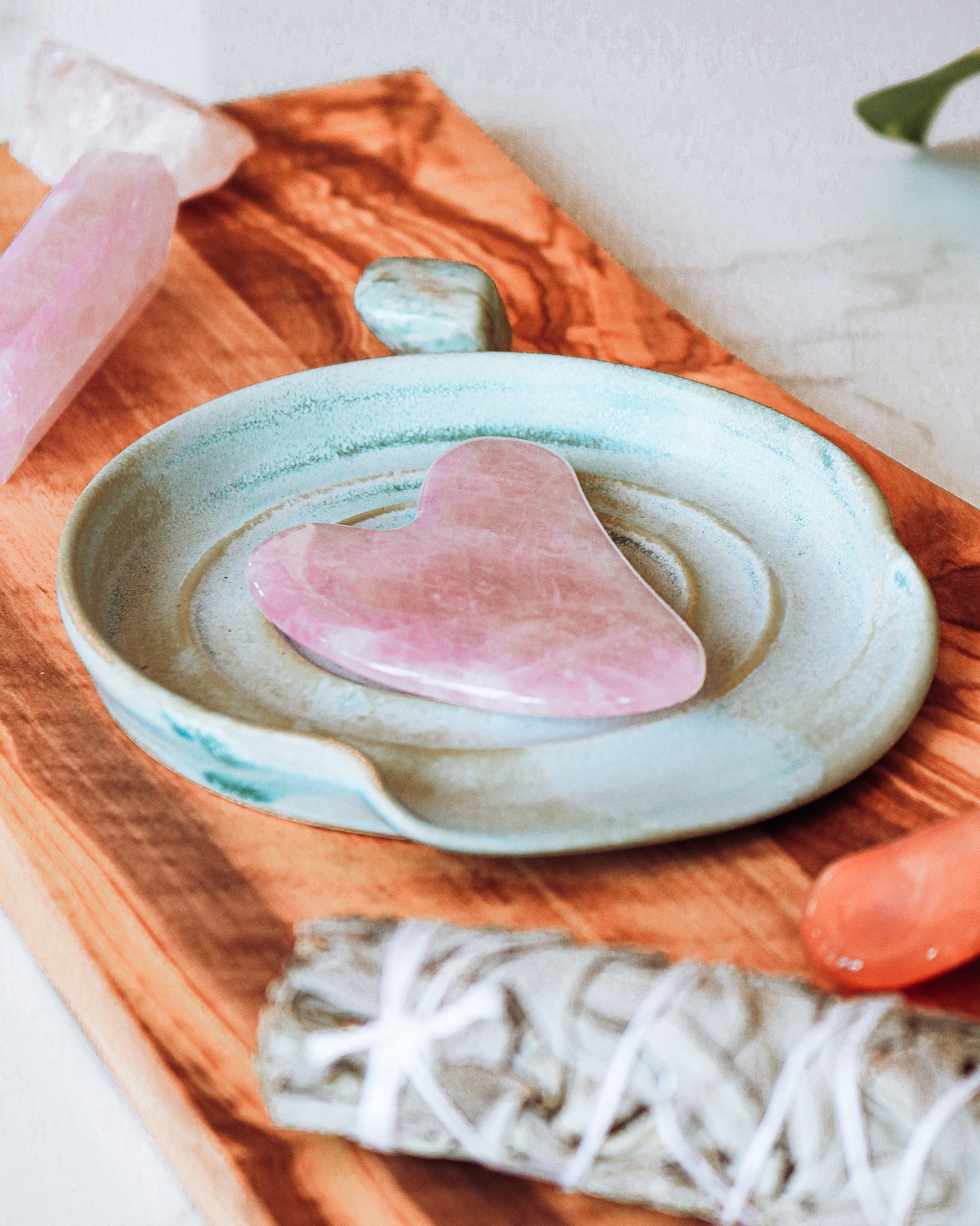 Rose Quartz Gua Sha Facial Tool
