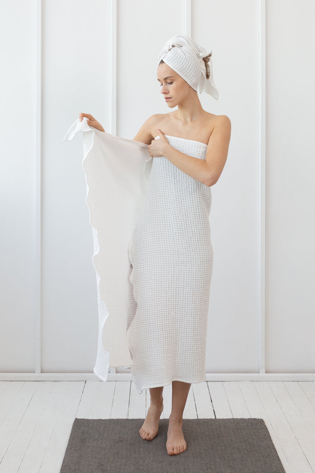 European Linen Waffle Towel