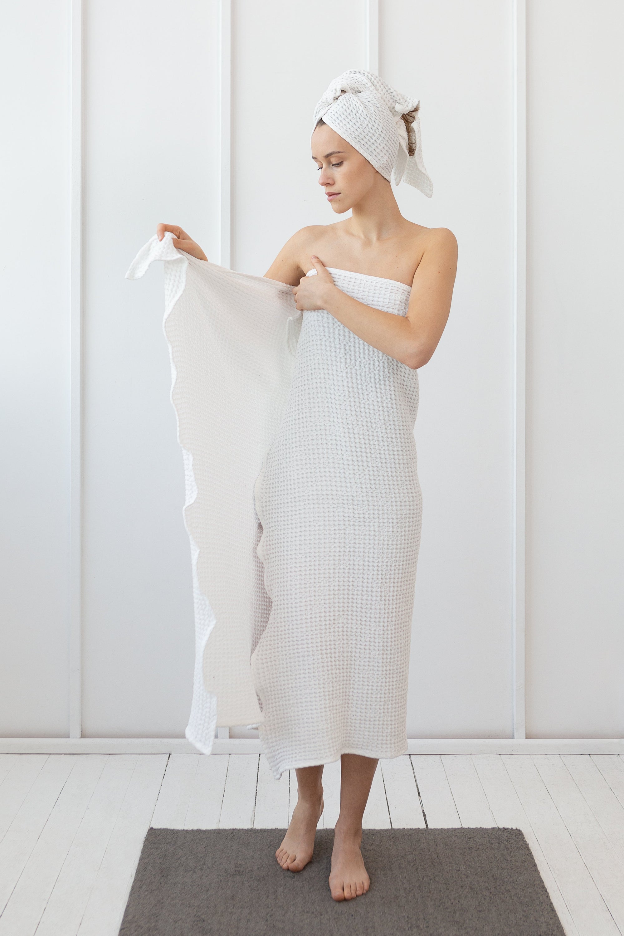European Linen Waffle Towel