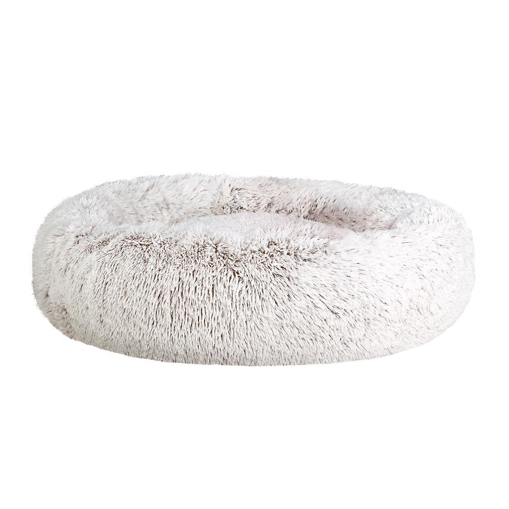 Calming Dog Bed Comfy Cave, 90cm (White)