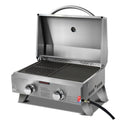 Portable 2-Burner Gas BBQ Grill for Camping