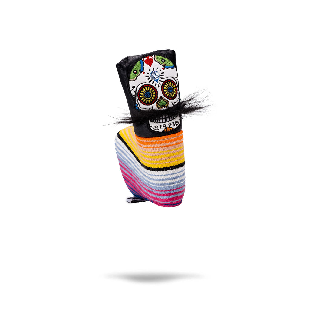 Mustache Sugar Skull - Blade Putter Cover Black