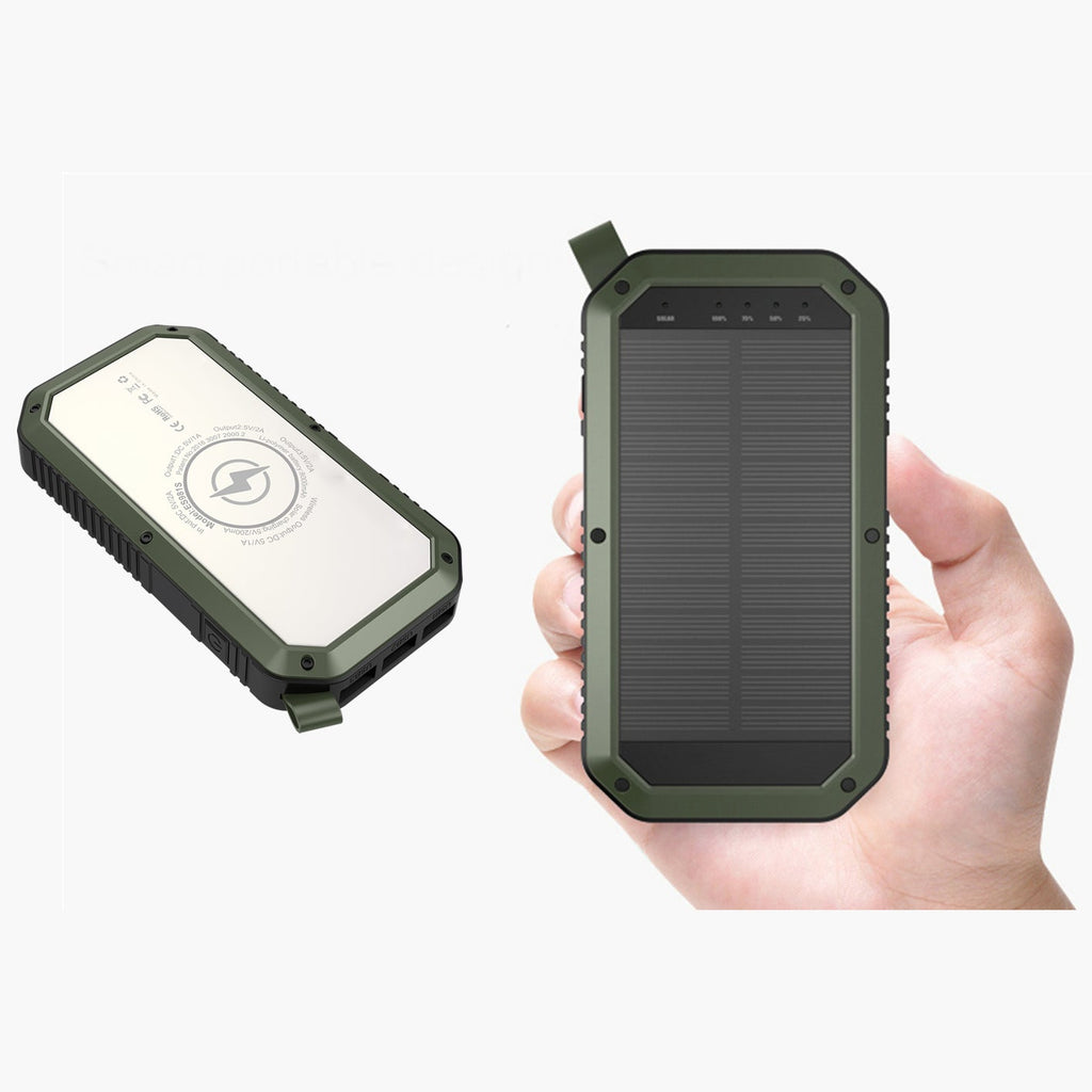 Sun Chaser Solar Wireless Charging Power Bank, 10,000 mAh