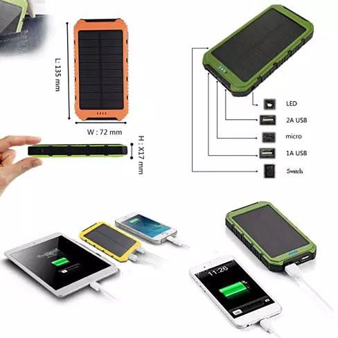 Solar Power Bank for Phones and Tablets