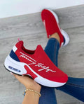 Breathable Wedge Walking Sneakers, Women
