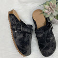 Women's Canvas Loafer Clogs, Flat Round Toe