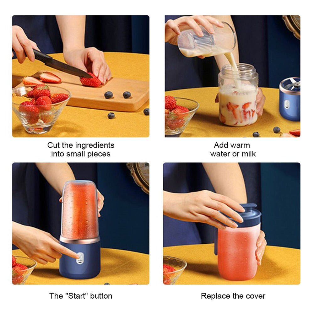 Portable Twin-Gear Juice Blender