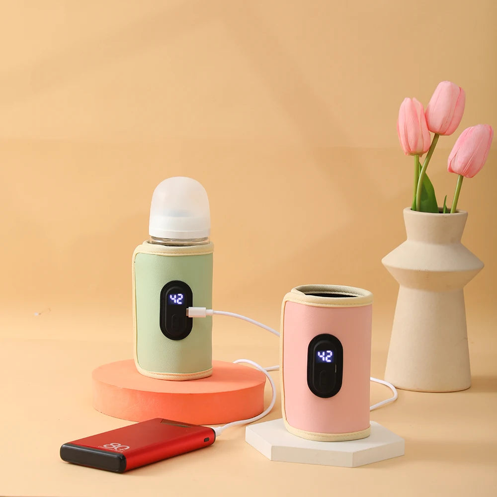 USB constant temperature heating bottle cup cover insulation artifact