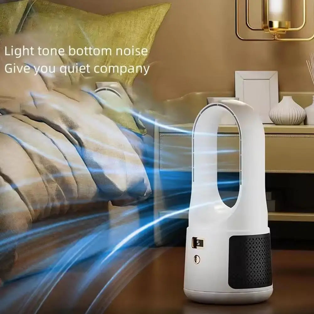 Portable Fan Household Bladeless Electric Fan Rechargeable Standing