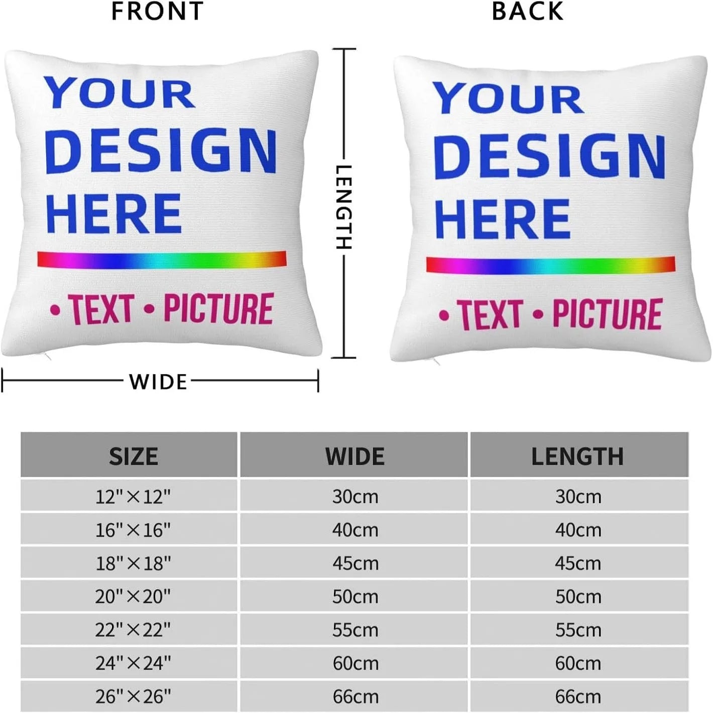 Personalized Pillowcase Add Your Photo Pillow Case Custom Image Name