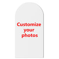Customizable Double-Sided Arched Background Cloth Cover, Elastic