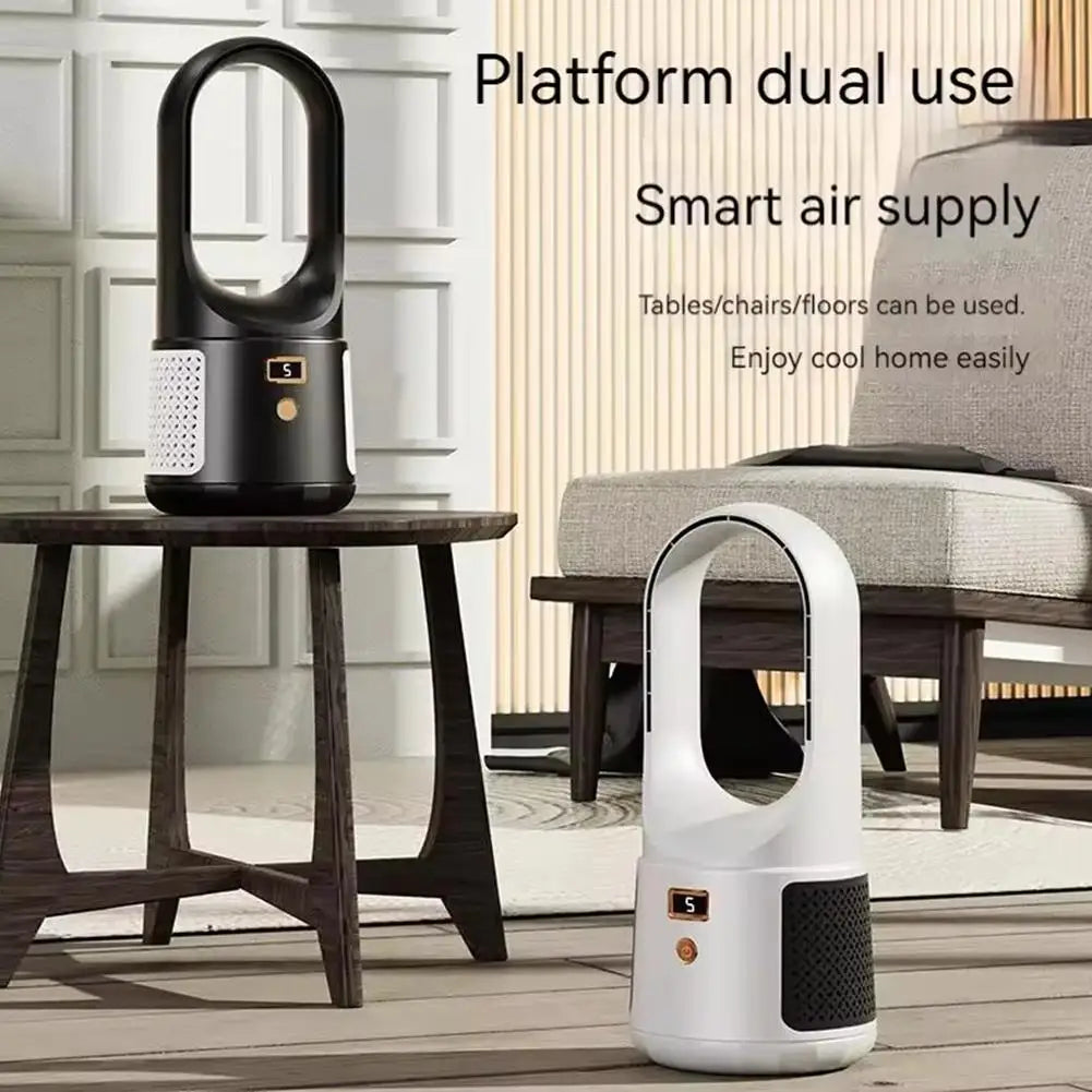 Portable Fan Household Bladeless Electric Fan Rechargeable Standing