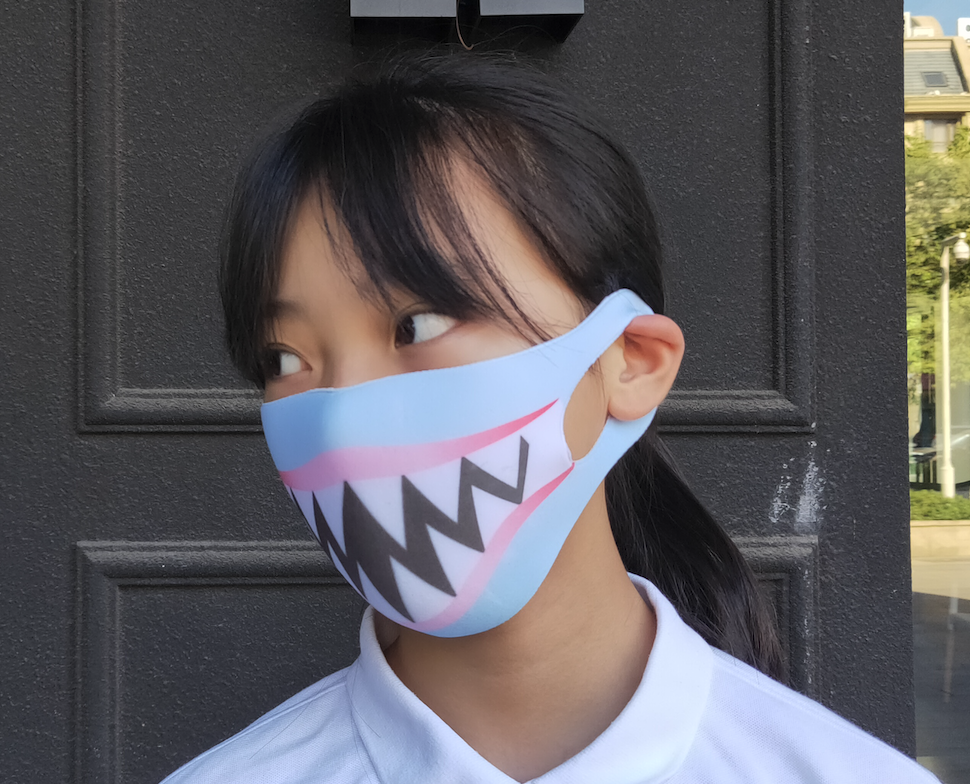 Kids Ninja Face Mask 4-Pack, Dragon Cat Dog Shark