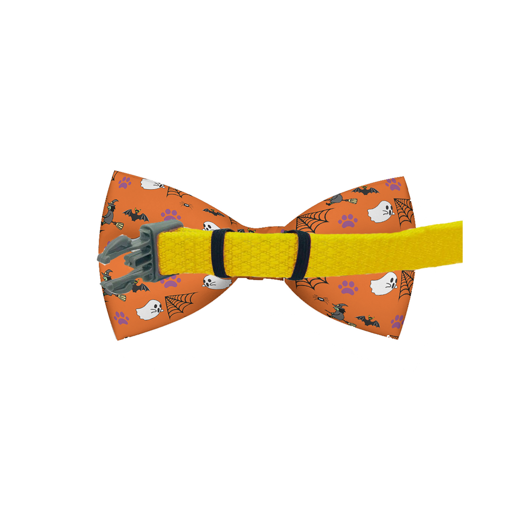Orange Halloween Dog Bow Tie