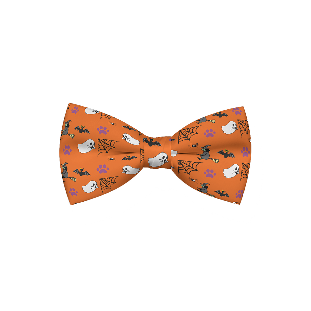Orange Halloween Dog Bow Tie