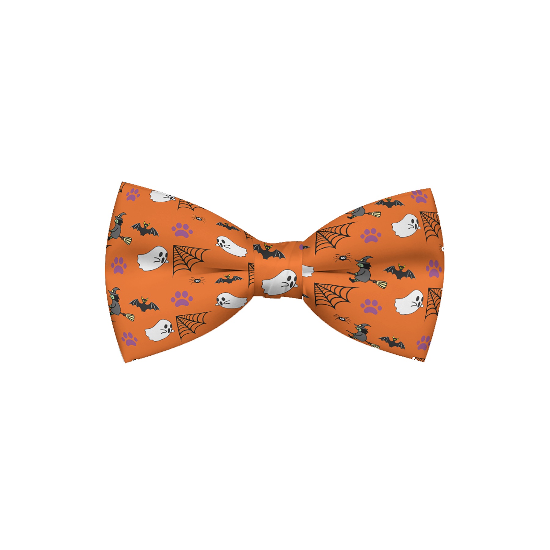 Orange Halloween Dog Bow Tie