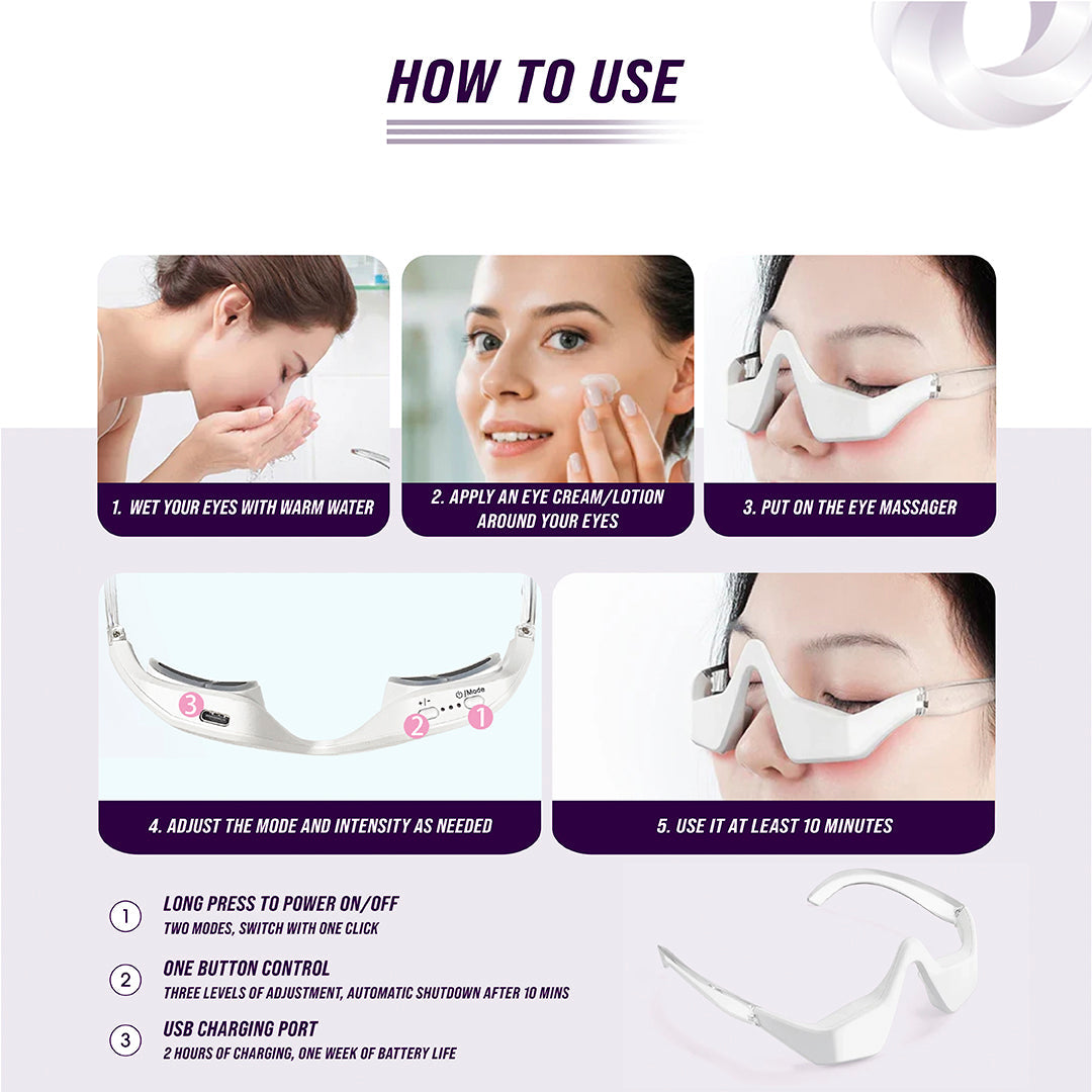 Under-Eye Red Light Therapy Device