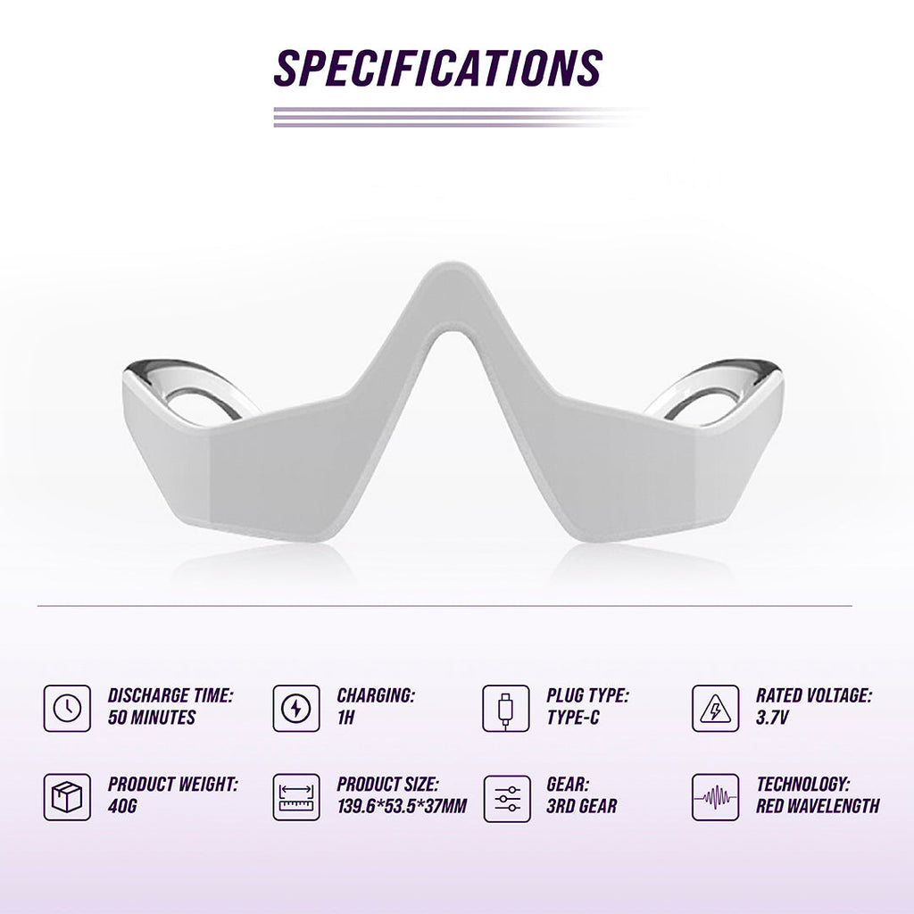 Under-Eye Red Light Therapy Device
