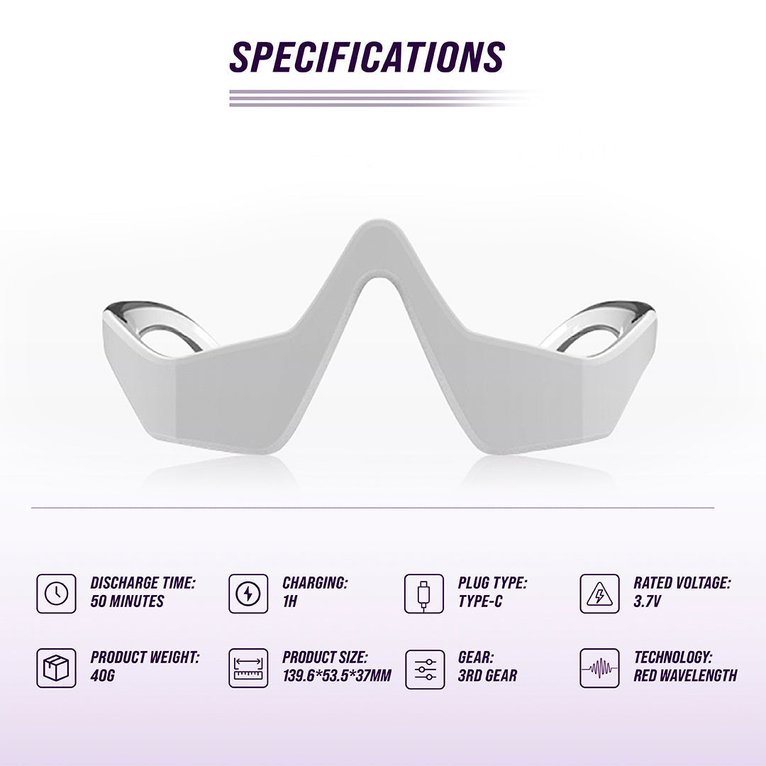 Under-Eye Red Light Therapy Device