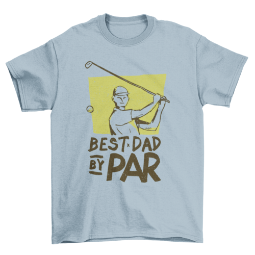 Best Dad Golf Graphic T-Shirt