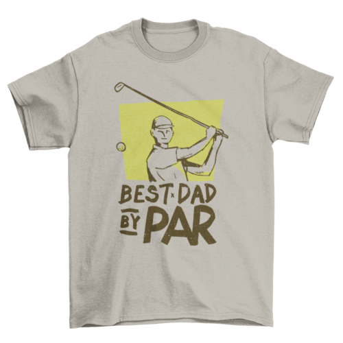 Best Dad Golf Graphic T-Shirt