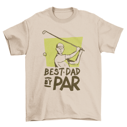 Best Dad Golf Graphic T-Shirt