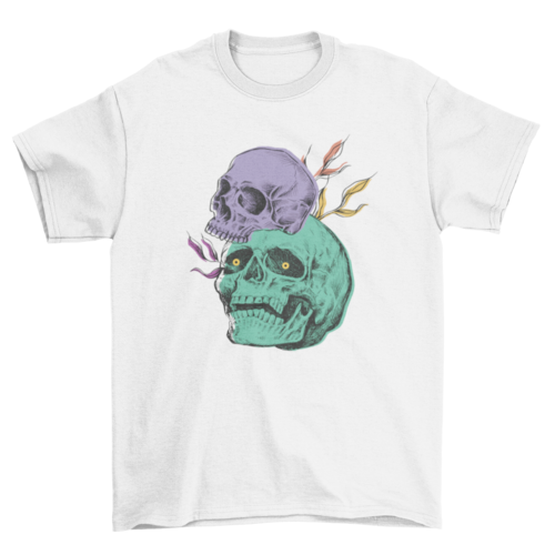 Creepy Skulls Halloween Tee