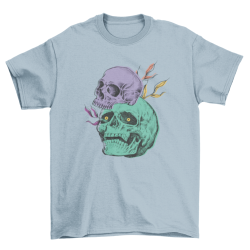 Creepy Skulls Halloween Tee