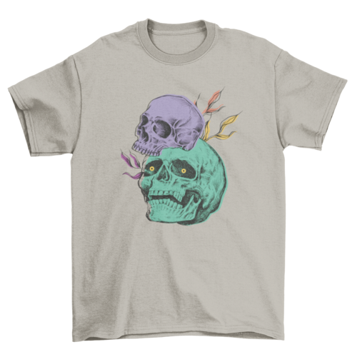 Creepy Skulls Halloween Tee