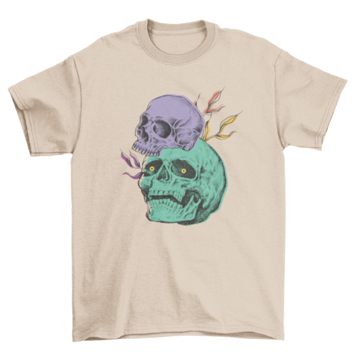 Creepy Skulls Halloween Tee