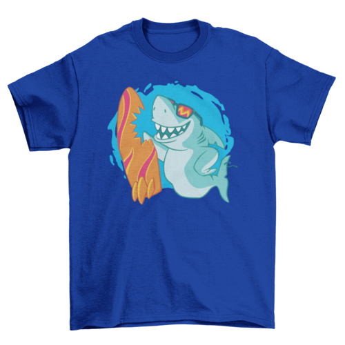 Surfing Shark Graphic T-Shirt